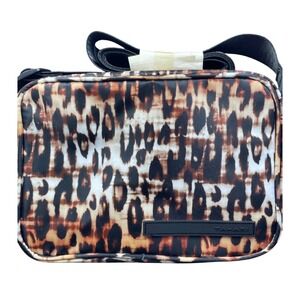 Tahari Monroe Camera Crossbody Bag Leopard Print NEW
